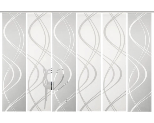 Schuifpaneel met golfpatroon voor raamdecoratie