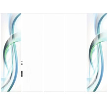 Roll Up display met abstract ontwerp