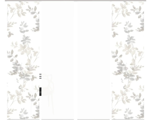 Schuifdeur met bladerpatroon voor de woonkamer