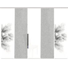 HOME FASHION Paneelgordijn Kessi grijs 60x245 cm set van 5