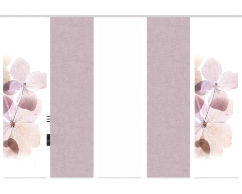 Schuifpaneel met bloemmotief