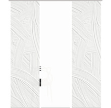 HOME FASHION Paneelgordijn Talia wit 60x245 cm set van 3
