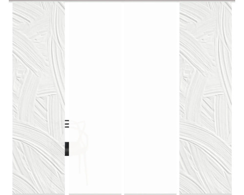 Schuifgordijn met bloemmotief