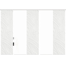 HOME FASHION Paneelgordijn Talia wit 60x245 cm set van 5
