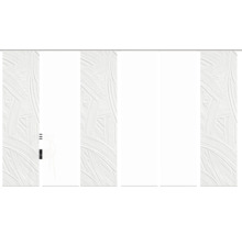 HOME FASHION Paneelgordijn Talia wit 60x245 cm set van 6