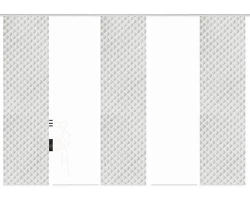 Schuifpaneel met wafelstructuur