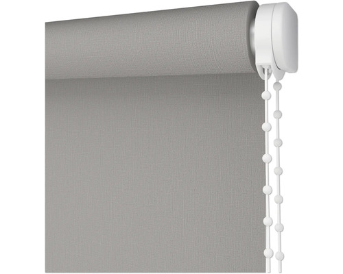 Grijs rolgordijn met kettingbediening voor raamdecoratie