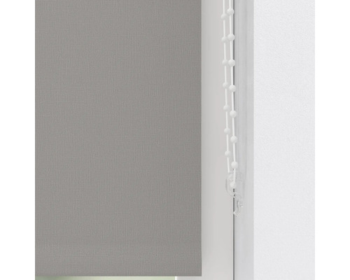 Grijs rolgordijn met kettingbediening