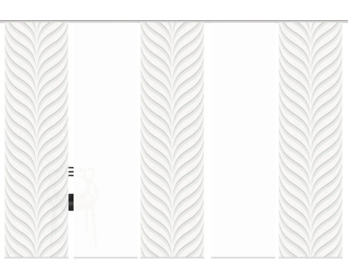 Schuifdeur met bladmotief voor interieur