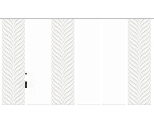 Schuifgordijn met bladerpatroon voor raamdecoratie