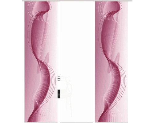 Schuifgordijn met abstract design voor raamdecoratie