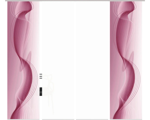 Schuifgordijn met abstract ontwerp