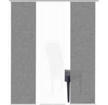 Grijze schuifgordijn in interieur