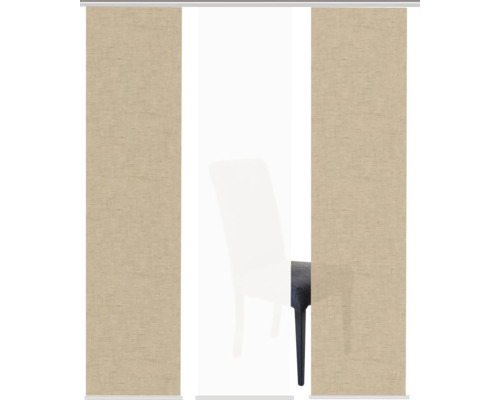 Drie schuifpanelen voor een stoel