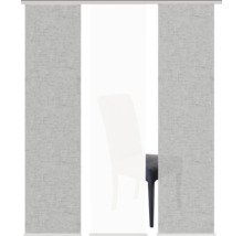 HOME FASHION Paneelgordijn Pive zilver 60x245 cm set van 3