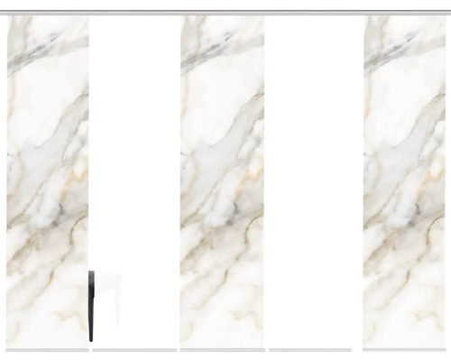 Vier douchepanelen met marmerlook