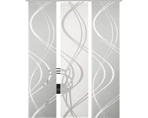 Schuifgordijn met gebogen patroon voor raamdecoratie