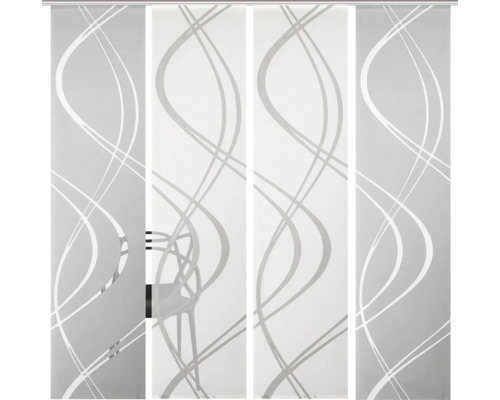 Schuifgordijnen met patroon