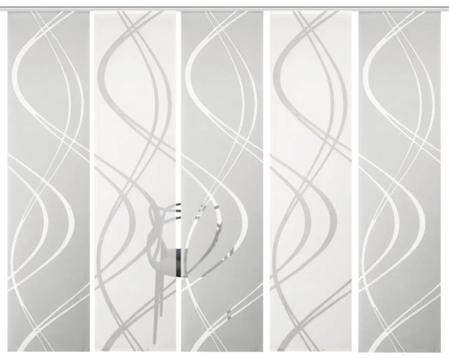 Paneelgordijn met golfpatroon voor raamdecoratie