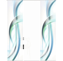 Schuifdeur met abstract patroon voor interieur