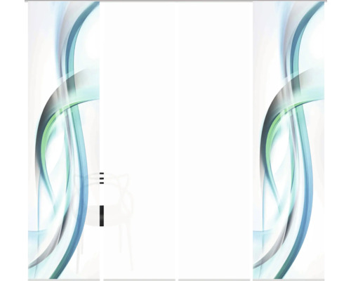 Schuifgordijn met abstract patroon