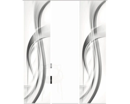 Schuifdeur met abstract golfpatroon