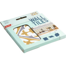 Verpakking zelfklevende wandtegels met patroon