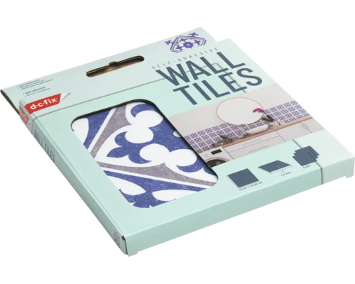 Verpakking zelfklevende wandtegels met design