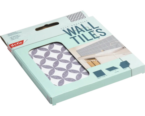 Verpakking zelfklevende wandtegels met geometrisch patroon