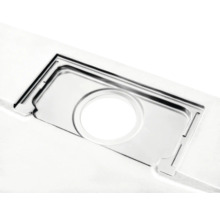 Spoelbakafvoer van roestvrij staal met ronde afvoer