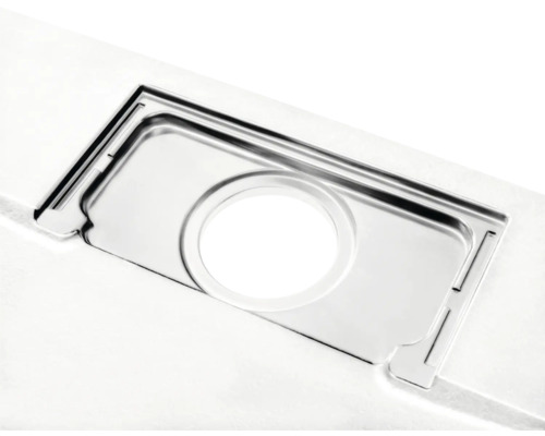 Spoelbakafdekking van roestvrij staal met ronde uitsparing