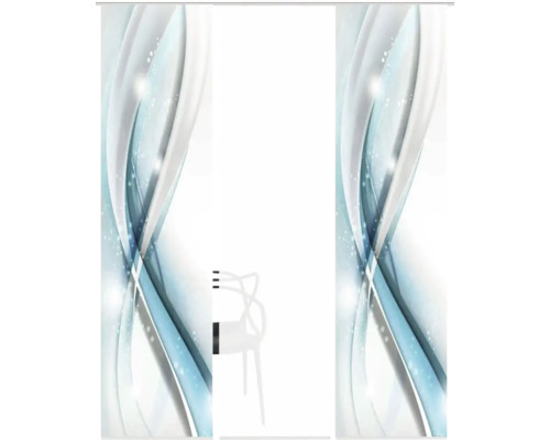 Raamfolie met abstract golfpatroon voor privacy