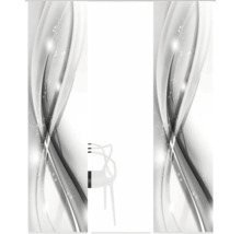 Decoratief paneel met abstract patroon en stoel