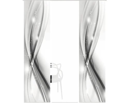 Decoratief paneel met abstract patroon en stoel