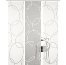HOME FASHION Paneelgordijn Pinalo grijs 60x245 cm set van 3