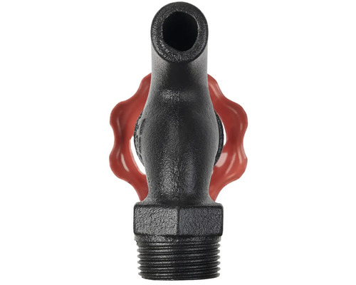 Metalen kraan met schroefdraad