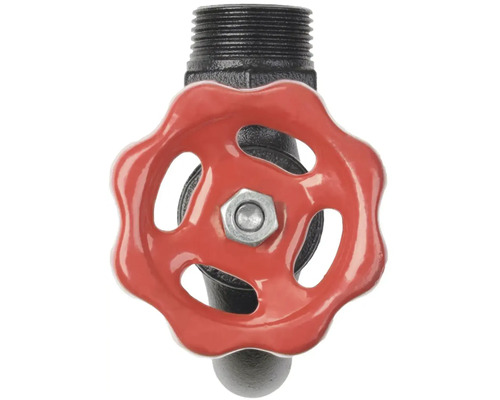 Kogelkraan met rode handgreep