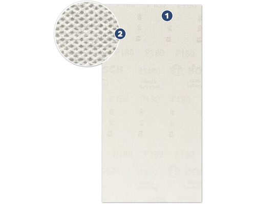Detailweergave schuurpapier met P180 korrel
