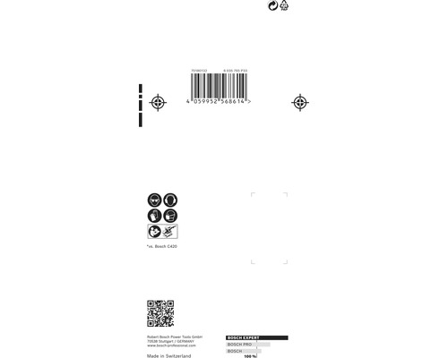 Informatie over veiligheidsmaatregelen en barcode op de productverpakking.