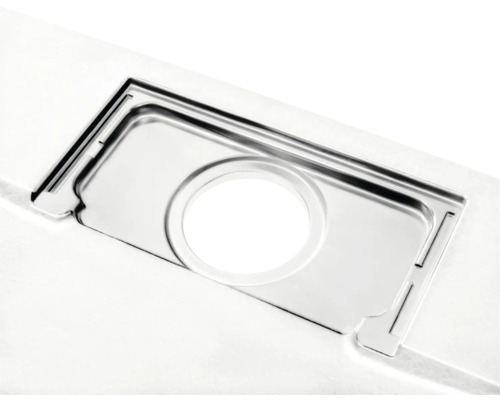 Roestvrijstalen gootsteenafvoer met ronde opening