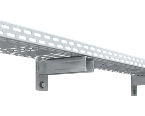 Metalen kabelgoot met beugels