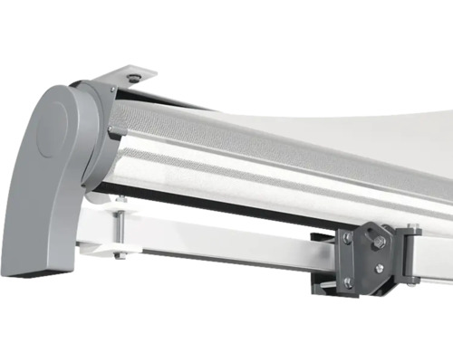 Detailweergave van een knikarmscherm met montage-elementen