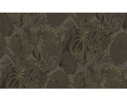 Behang met bladerenmotief