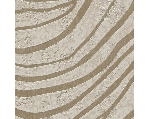 Behang met abstract, gebogen patroon