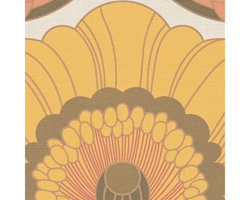 Detailopname van een behang met een bloemmotief