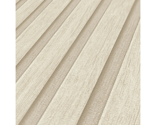 Behang met houtlook en streepmotief