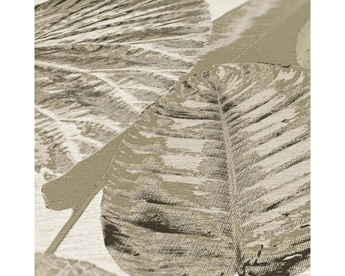 Detailopname van een behang met bladerpatroon