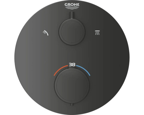 Grohe Logo douchearmatuur met twee draaiknoppen voor de regeling van de waterhoeveelheid en de temperatuur