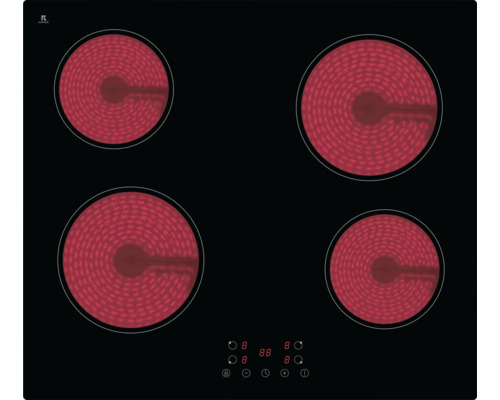 Keramische kookplaat met vier kookzones