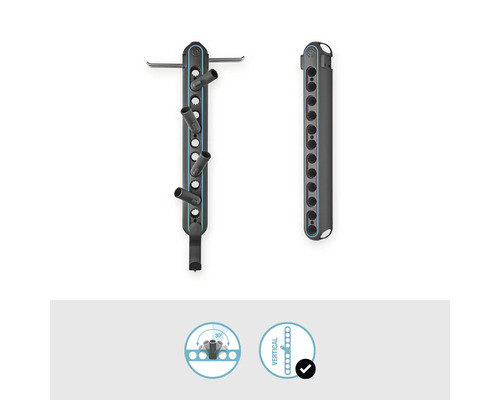 Tuingereedschaphouder voor verticale montage